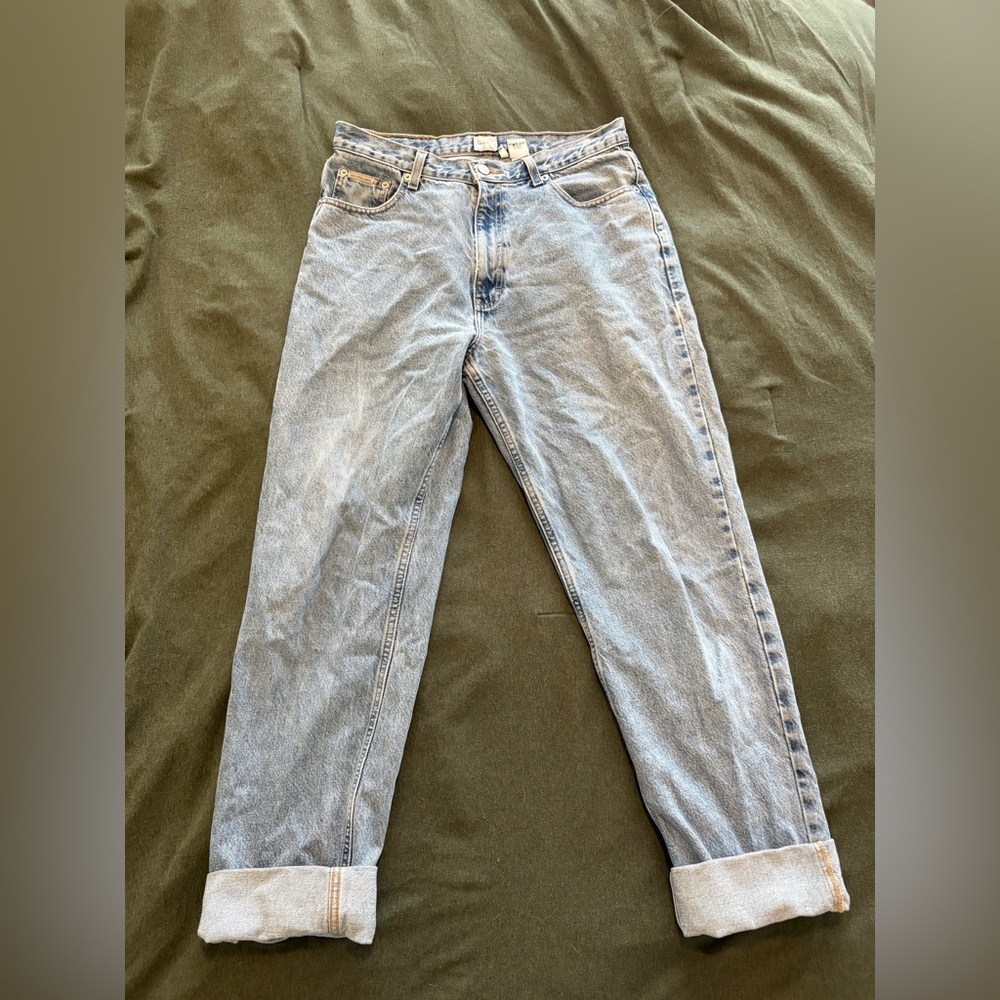 Vintage 90s-Y2K Calvin Klein Jeans Relaxed Fit Light Wash Jeans 33/34